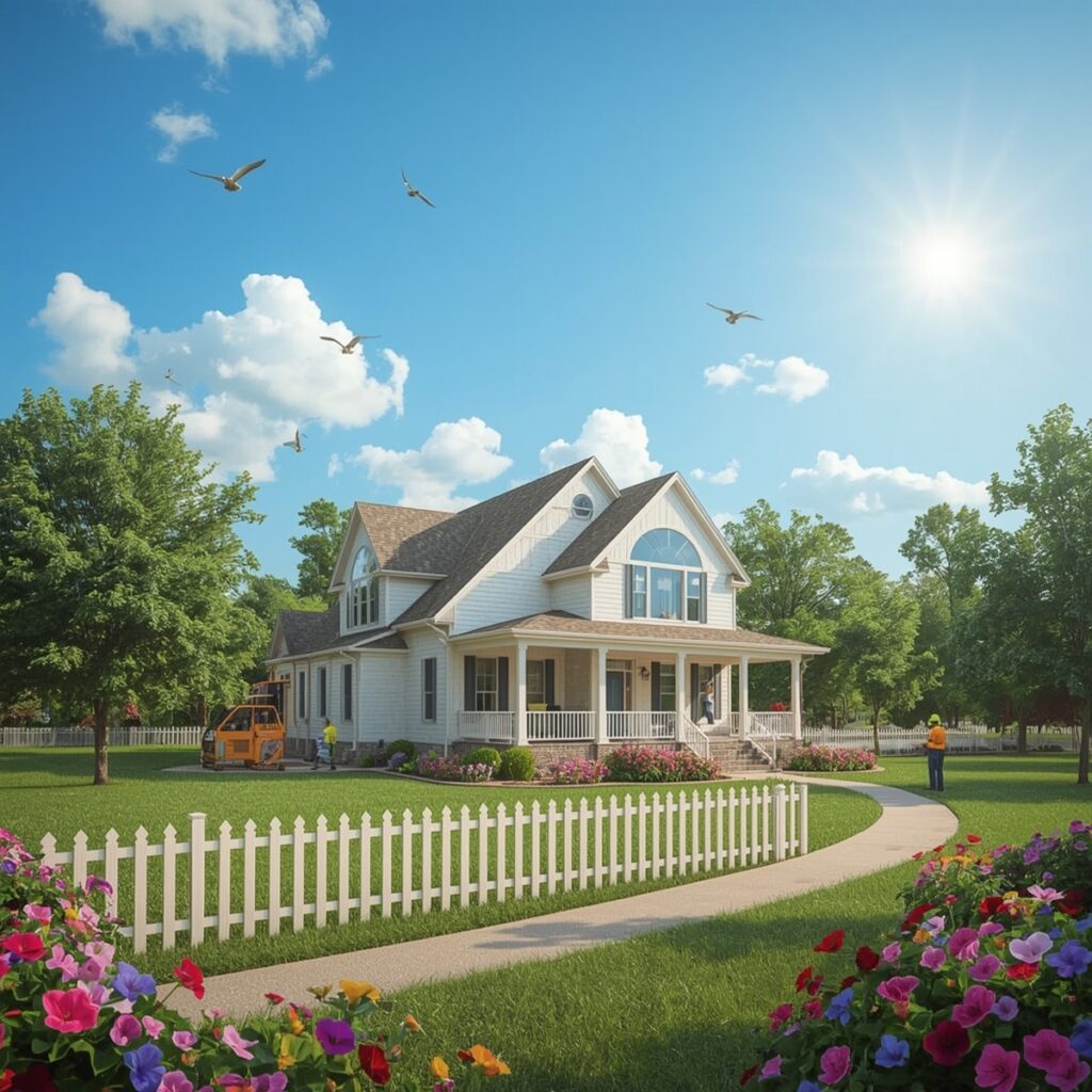 lucid realism a serene and vibrant landscape of a dream home b 3